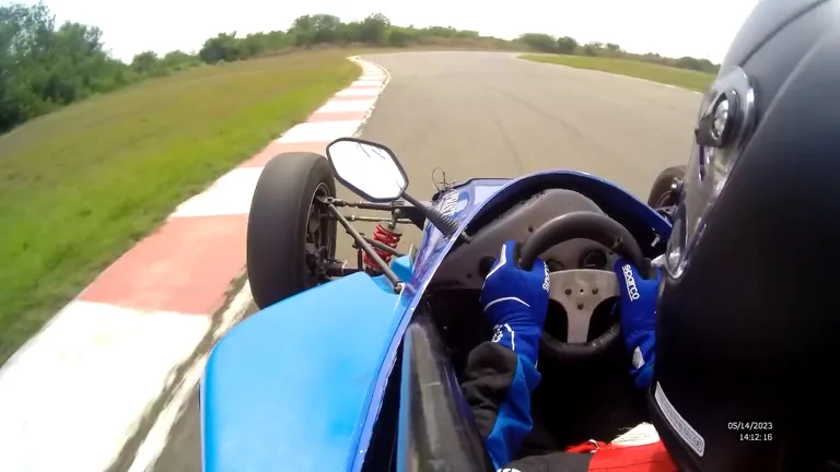 Onboard evidence for Turn 9