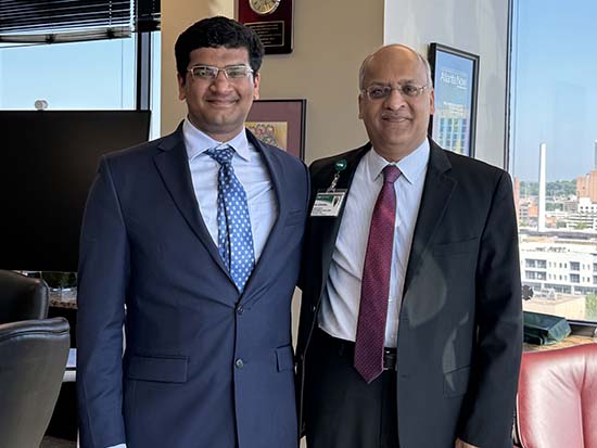 Udbhav Ram with his UAB clinical AI mentor